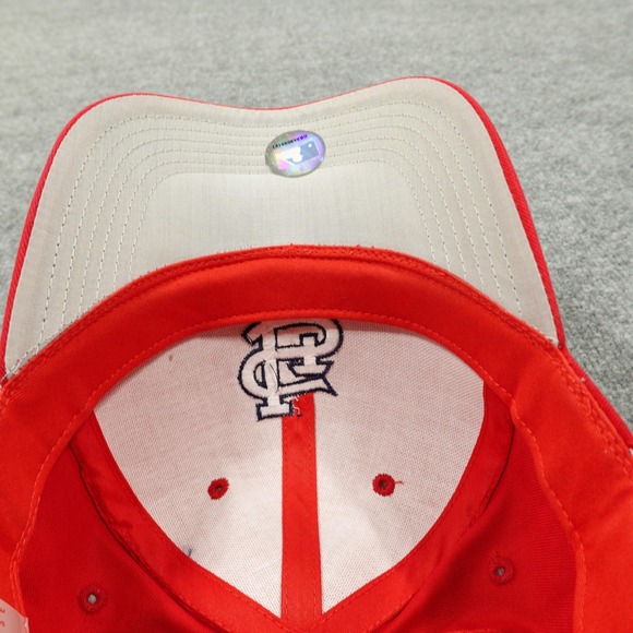 St. Louis Cardinals Hat Cap Strap Back Red One Size MLB Baseball Mens - Picture 7 of 9